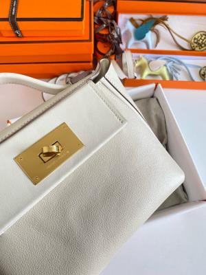 wholesale quality hermes 24/24  mini 21 evercolor nata ghw